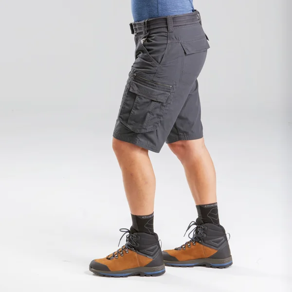 Short cargo de trek voyage - travel 500 gris homme