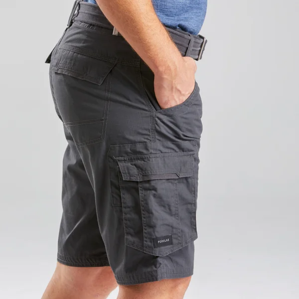 Short cargo de trek voyage - travel 500 gris homme
