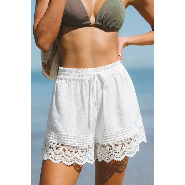 Short cover up blanc confortable