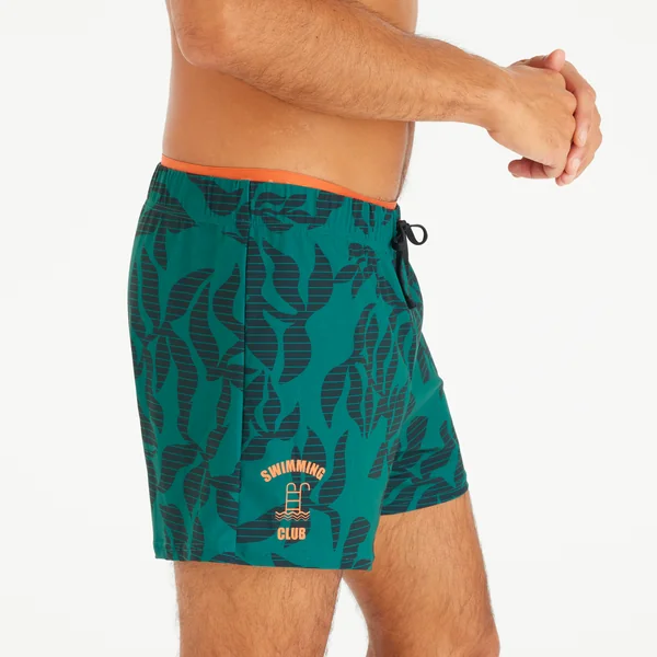 Short de bain court natation Homme - 100 orga vert