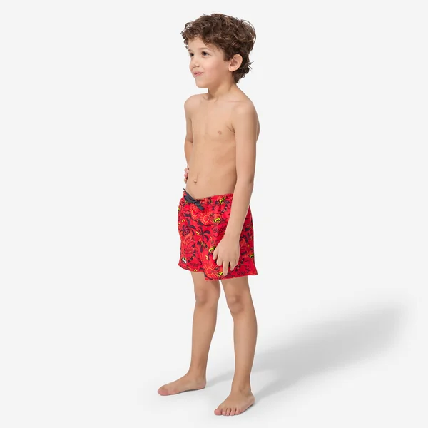 Short de bain garçon - 100 happysurf rouge