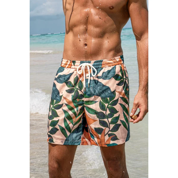 Short de bain tropical