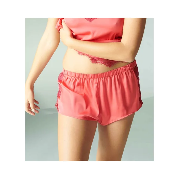 Short de nuit Satin Secrets Rose Mon Amour