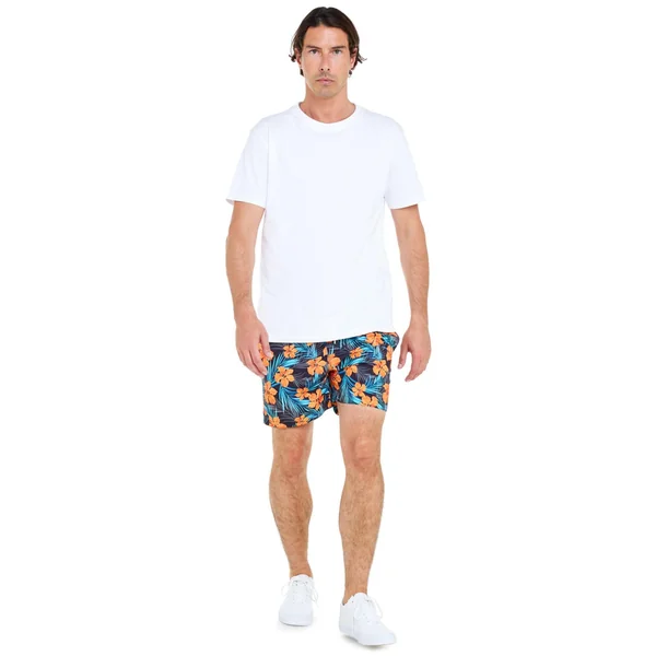 Short de plage imprimé Pako Orangeflo