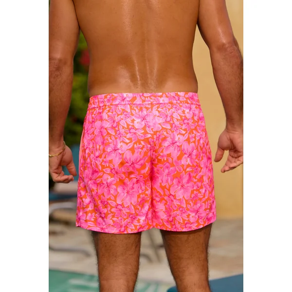 Short de plage rose
