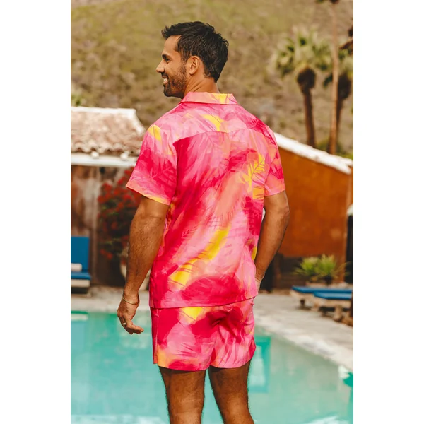 Short de plage rouge