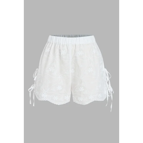 Short de plage à nouer côtés