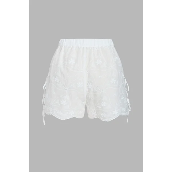 Short de plage à nouer côtés
