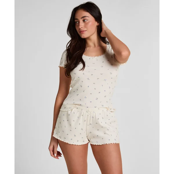 Short de Pyjama Daisy - Blanc