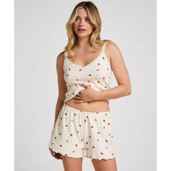 Short de pyjama Pointelle - Blanc