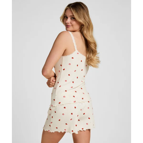 Short de pyjama Pointelle - Blanc