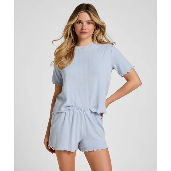 Short de pyjama Pointelle - Bleu