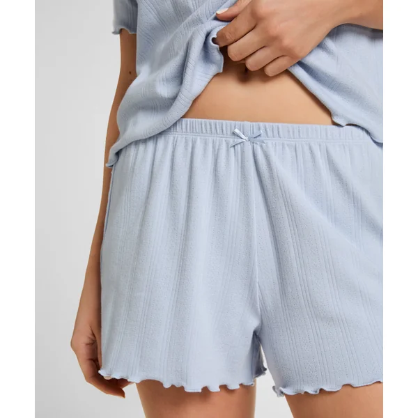 Short de pyjama Pointelle - Bleu