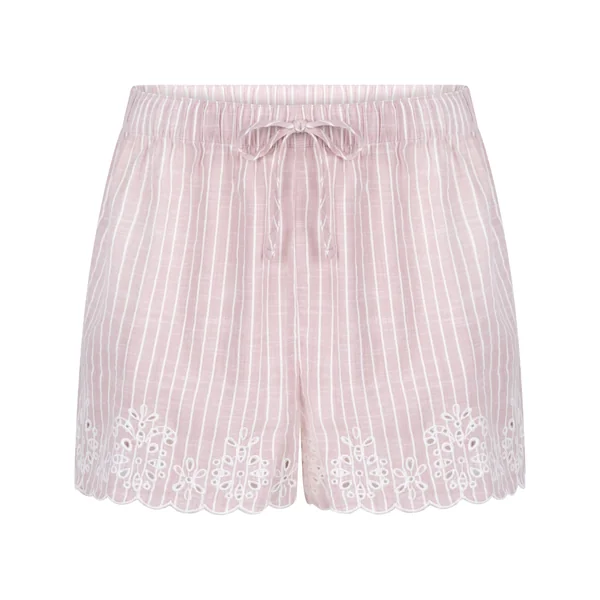 Short de Pyjama Rayé - Rose