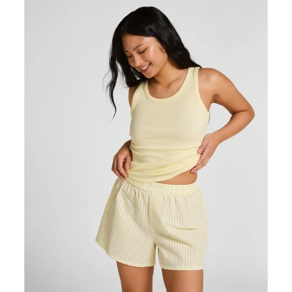 Short de Pyjama Seersucker - Jaune