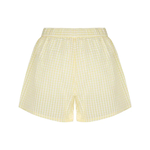 Short de Pyjama Seersucker - Jaune