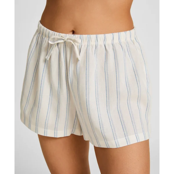 Short en Lin - Blanc