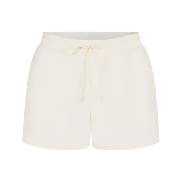 Short en polaire sportive - Blanc