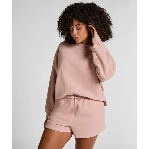 Short en polaire sportive - Rose