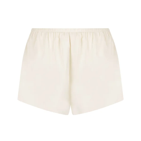 Short en satin Minimal - Blanc