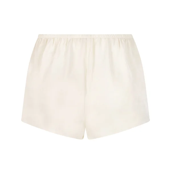 Short en satin Minimal - Blanc