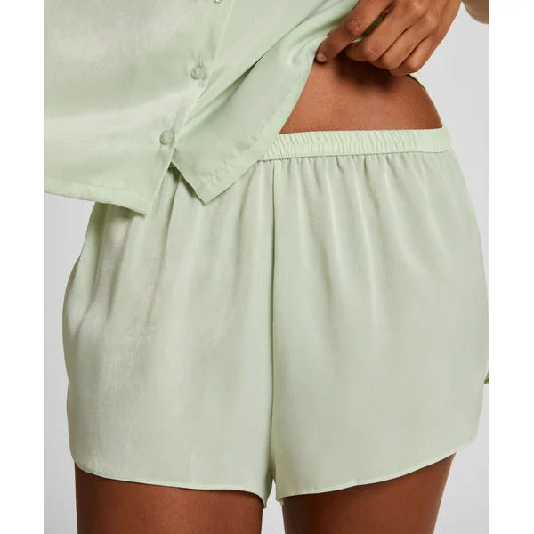 Short en satin Minimal - Vert