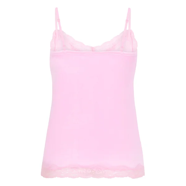 Short en velours à dentelle - Rose