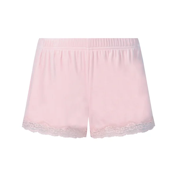 Short en velours à dentelle - Rose