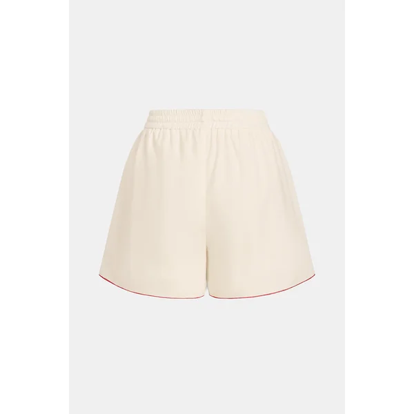 Short fleuri jambe évasée