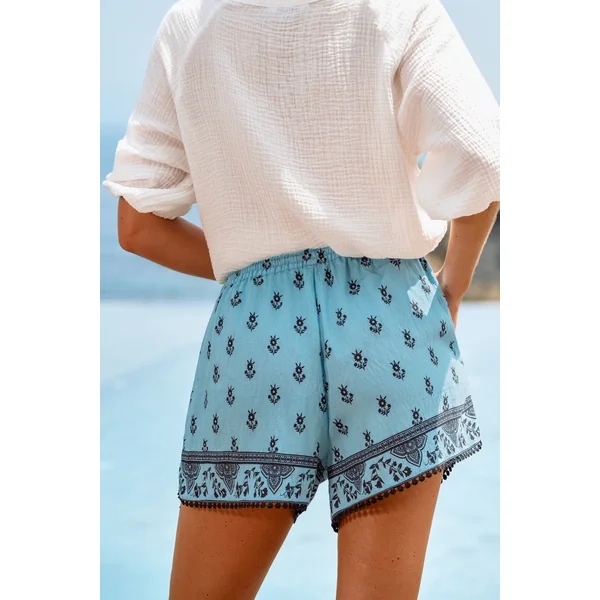 Short fleuri style décontracté