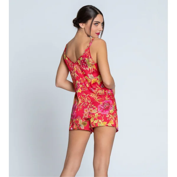Short imprimé Forêt Rubis Santal Rouge