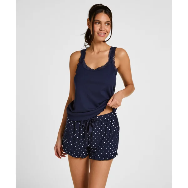 Short Jersey à volants - Bleu