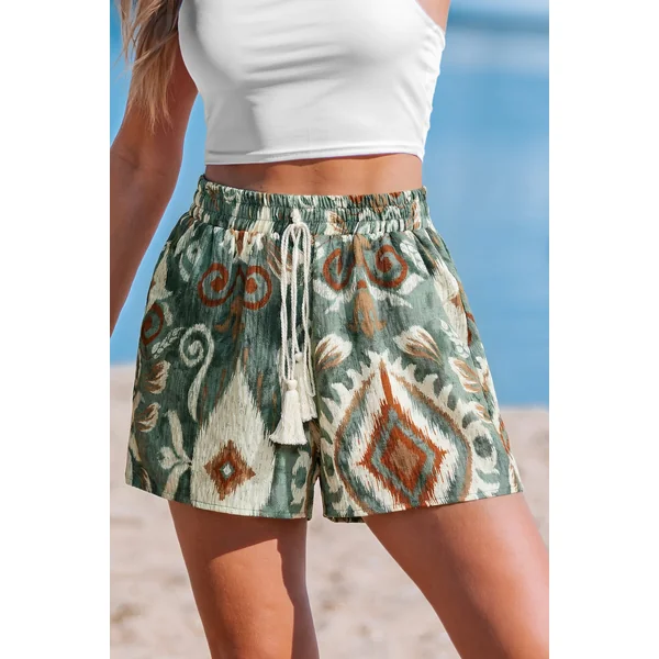 Short orné taille élastique