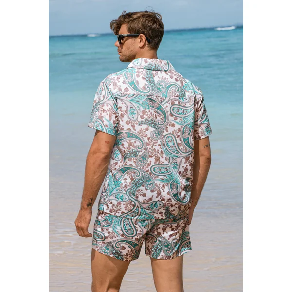Short paisley à poches