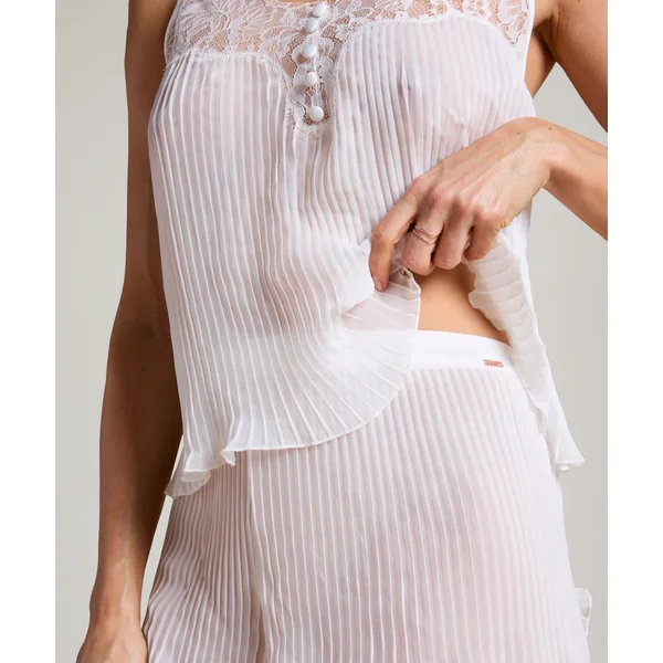 Short Plisse - Blanc