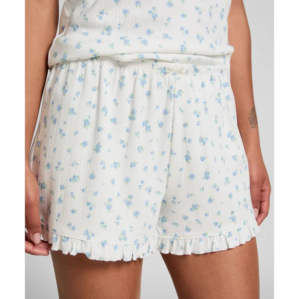 Short Pointelle - Blanc