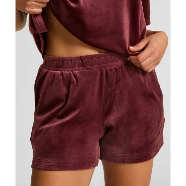 Short Velours Pocket - Rouge