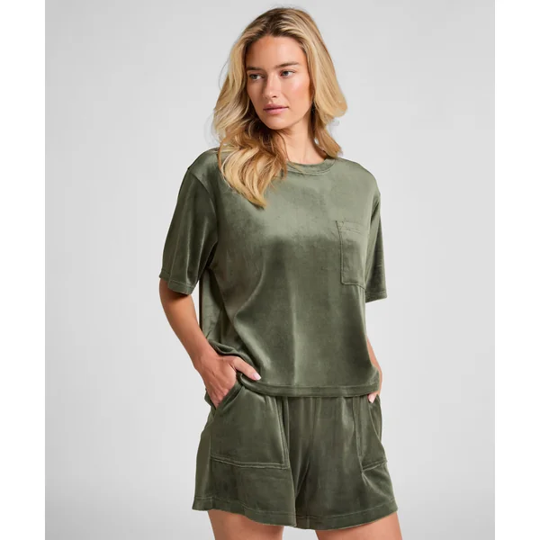 Short Velours Pocket - Vert
