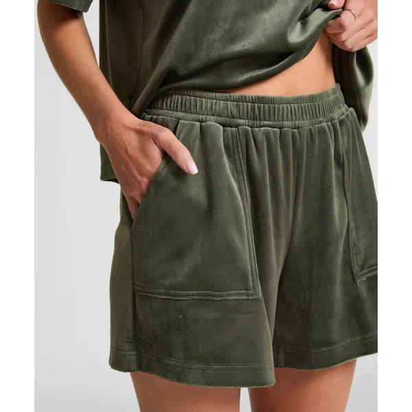 Short Velours Pocket - Vert