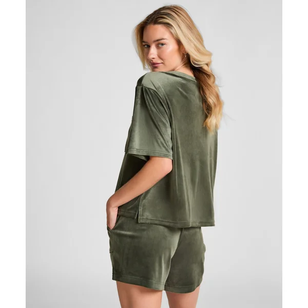 Short Velours Pocket - Vert