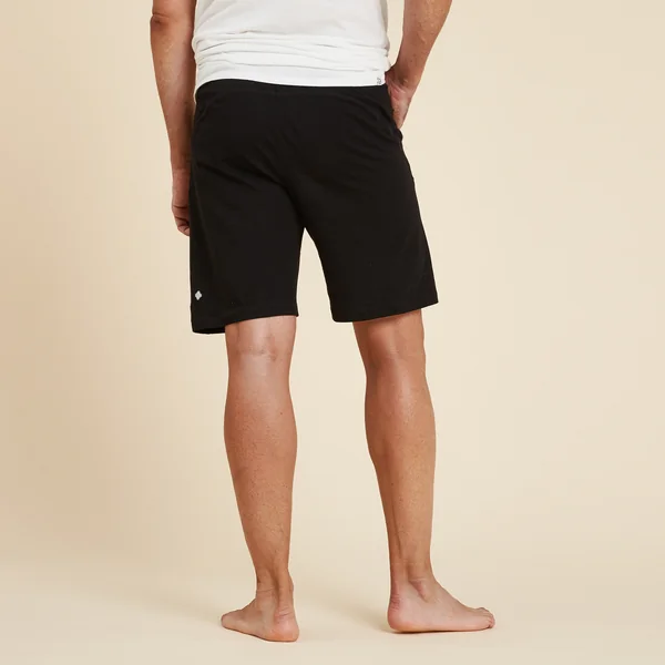 SHORT YOGA COTON HOMME NOIR