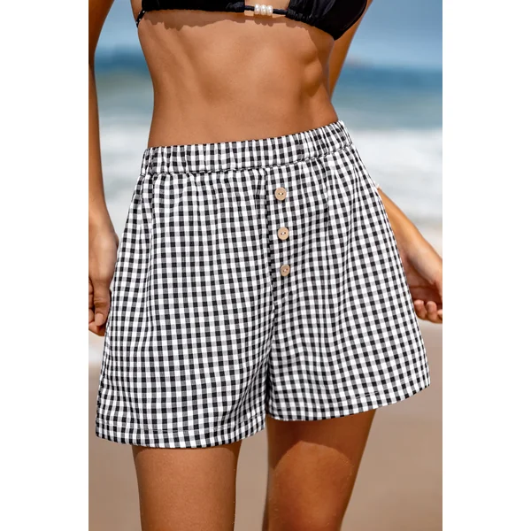 Short à carreaux style casual