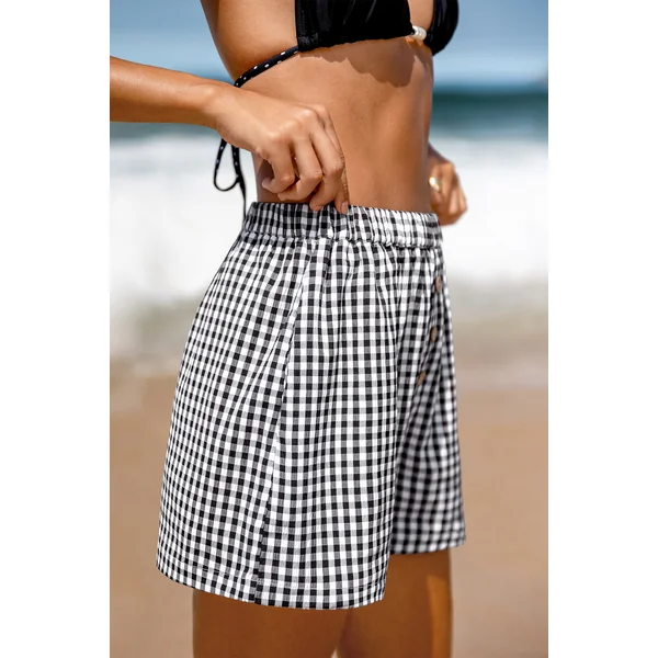 Short à carreaux style casual
