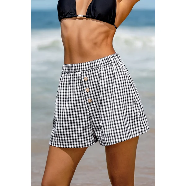 Short à carreaux style casual