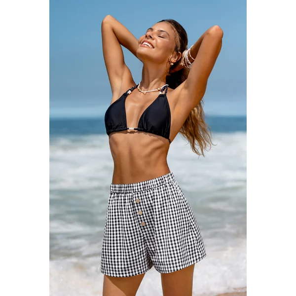 Short à carreaux style casual