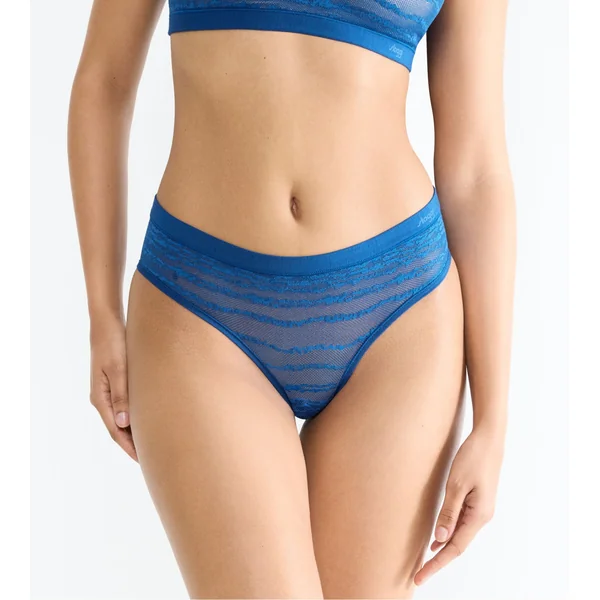 Shorty Hipster en dentelle Free Evolve Sloggi Bleu Saphir