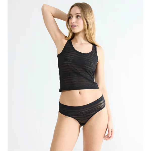 Shorty Hipster en dentelle Free Evolve Sloggi Noir