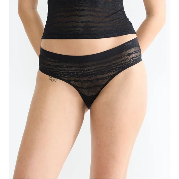 Shorty Hipster en dentelle Free Evolve Sloggi Noir