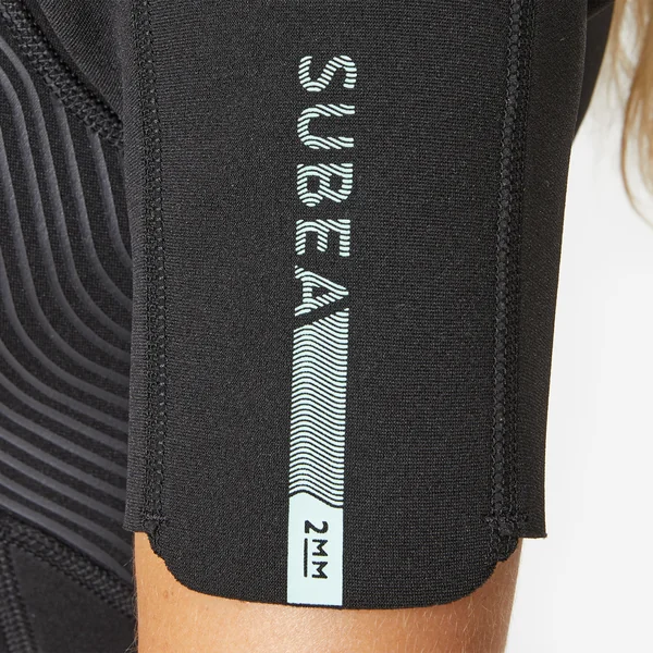 Shorty neoprene 2mm easy avec fermeture diagonale femme frontzip