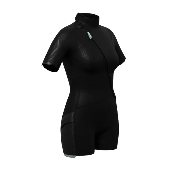 Shorty neoprene 2mm easy avec fermeture diagonale femme frontzip